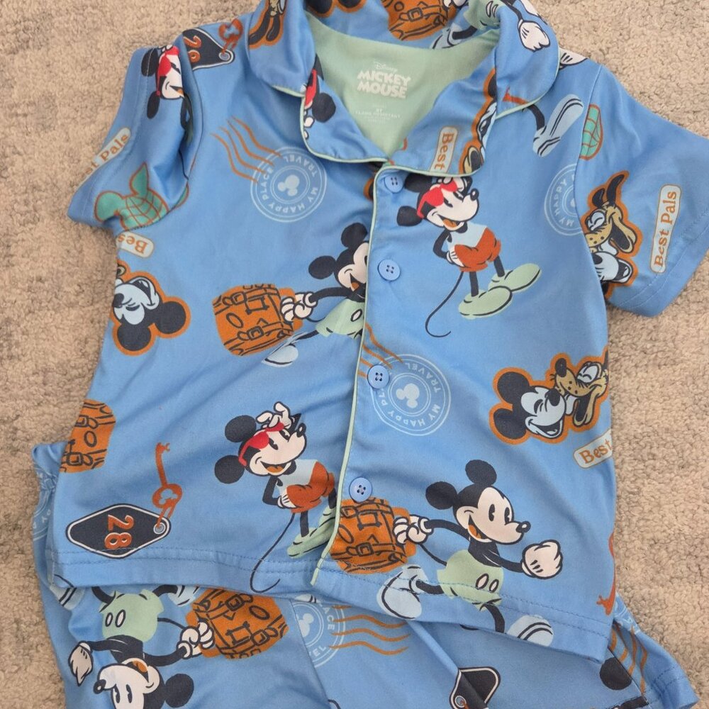 Mickey Mouse | Toddler Set | Shorts and Button Down
